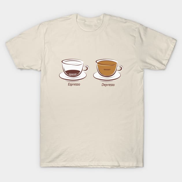 Espresso and Depresso T-Shirt by Tetrax